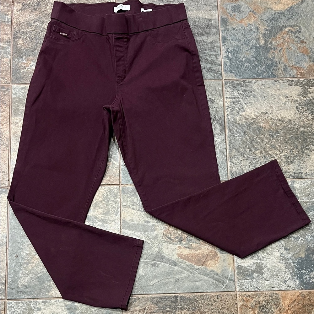 Nine West Women’s Deep Burgundy Chinos